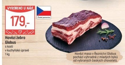 Hovězí žebra s kostí Globus