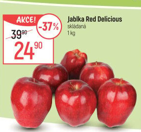 Jablka Red Delicious