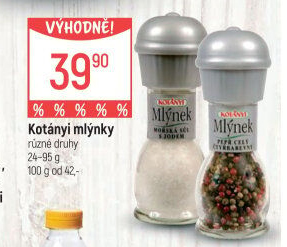 Mlýnek s kořením Kotányi