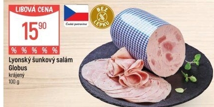 Salám lyonský šunkový Globus
