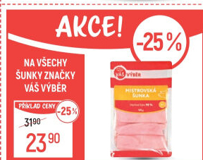 Šunka dušená Mistrovská Váš Výběr