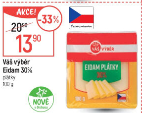Sýr Eidam 30% Váš Výběr