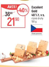 Sýr Excelent Gold 48%