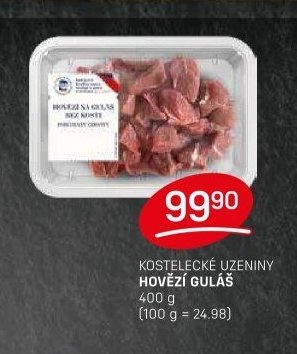 KOSTELECKÉ UZENINY HOVĚZÍ GULÁŠ