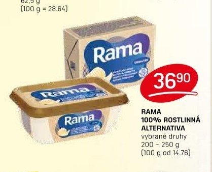 RAMA 100% ROSTLINNÁ ALTERNATIVA
