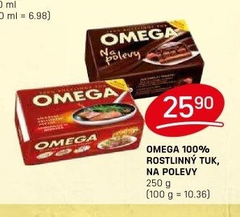 OMEGA 100% ROSTLINNÝ TUK, NA POLEVY