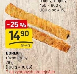 Burek se slanou náplní