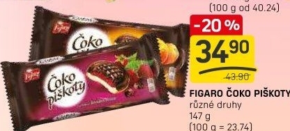 Čokopiškoty Figaro