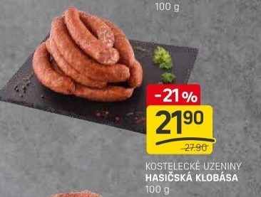 Hasičská klobása Kostelecké uzeniny