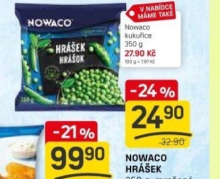 Hrášek mražený Nowaco