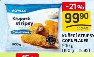 Kuřecí stripsy mražené Cornflakes Nowaco