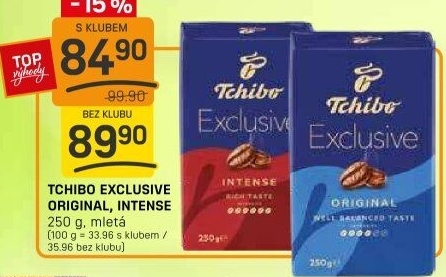 Mletá káva Tchibo Exclusive Intense