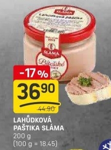 Paštika bítešská lahůdková Sláma