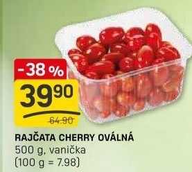 Rajčata cherry oválná