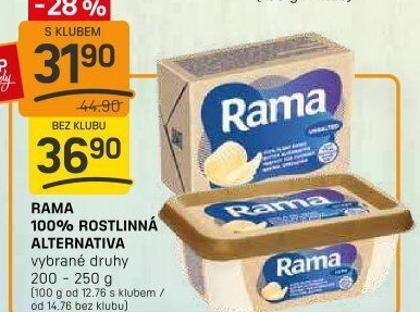 Rama rostlinná Plant Based Butter Alternative