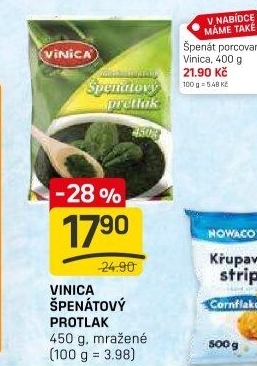 Špenátový protlak mražený Vinica