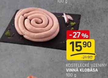 Vinná klobása Kostelecké uzeniny