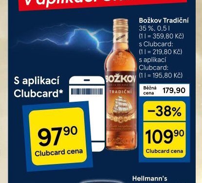 Božkov Tradiční 35%, 0,5 l