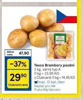 Tesco Brambory pozdní