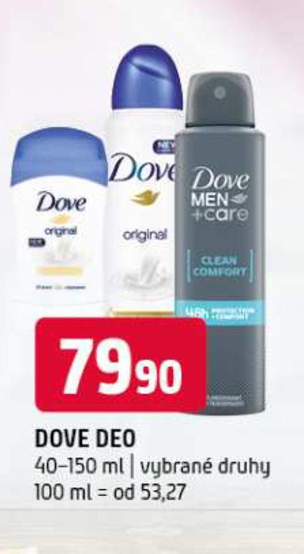 DOVE DEO 40-150 ml | vybrané druhy