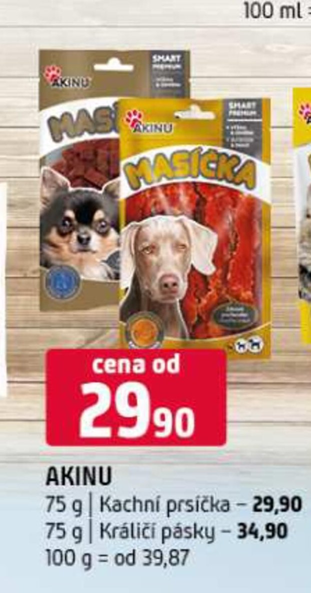 AKINU 75 g | Kachní prsíčka, 75 g | Králičí pásky