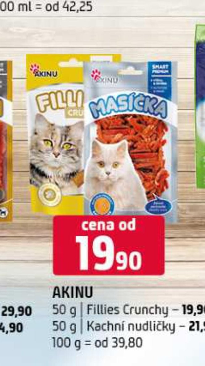 AKINU 50 g | Fillies Crunchy, 50 g | Kachní nudličky