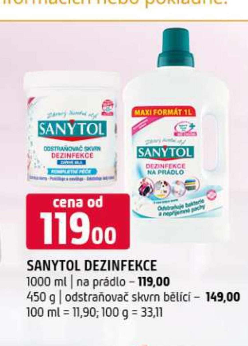 Sanytol dezinfekce