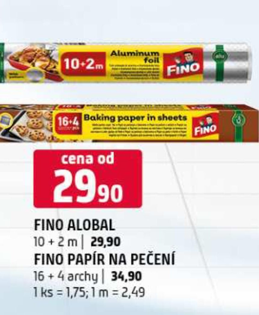 Fino alobal a papír na pečení