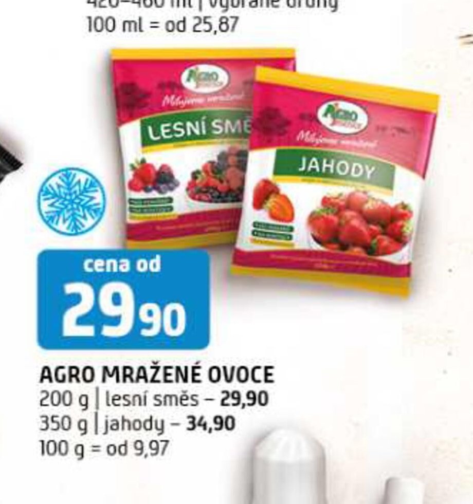 AGRO MRAŽENÉ OVOCE