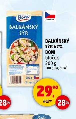 BALKÁNSKÝ SÝR 47% BONI