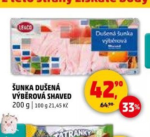 ŠUNKA DUŠENÁ VÝBĚROVÁ