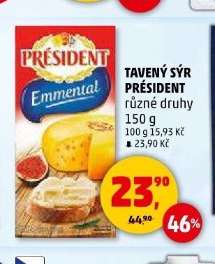 Tavený sýr Président