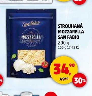 Strouhaná mozzarella San Fabio