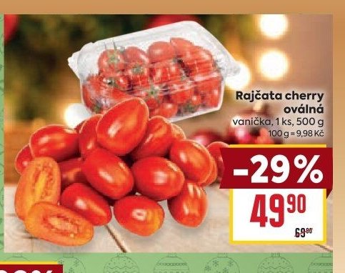 Rajčata cherry oválná