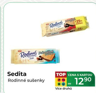 Sušenky Rodinné polomáčené Sedita