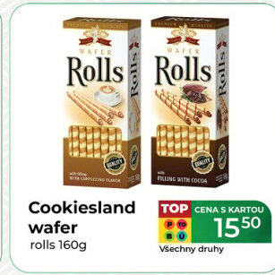 Trubičky Wafer Cookiesland