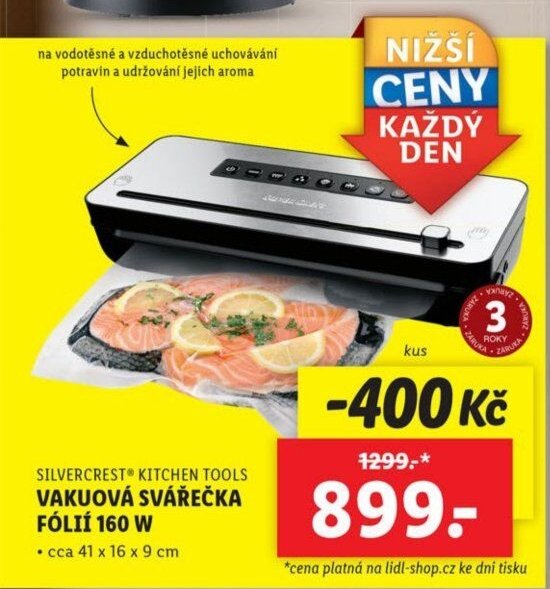 Silvercrest Kitchen Tools Vakuová svářečka fólií 160 W