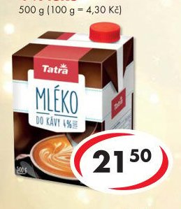 Mléko do kávy 4 % tuku