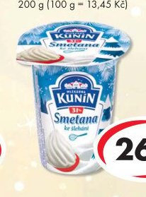Smetana ke šlehání 31 %