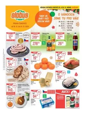 akční leták Globus 18.12.2024-24.12.2024