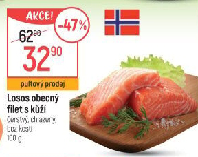 Losos obecný filety