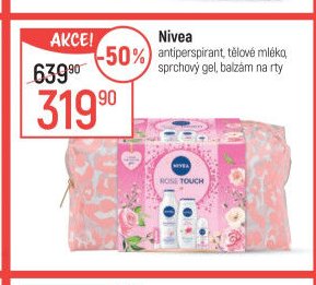 Nivea antiperspirant, tělové mléko, sprchový gel, balzám na rty