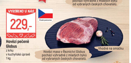 Hovězí pečeně z krku Globus