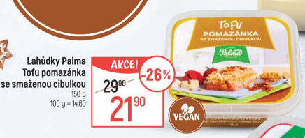 Pomazánka tofu se smaženou cibulkou Lahůdky Palma