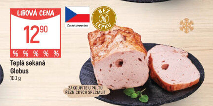 Teplá sekaná Globus