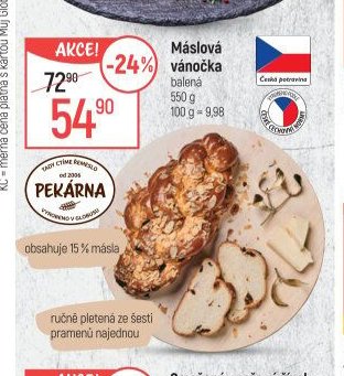 Máslová vánočka