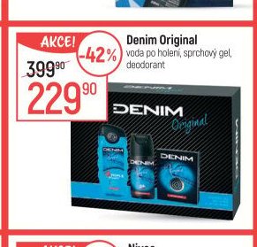 Denim Original voda po holení, sprchový gel, deodorant