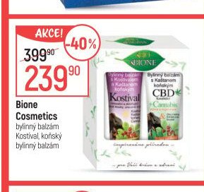 Bione Cosmetics bylinný balzám Kostival, koňský bylinný balzám