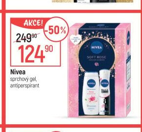 Nivea sprchový gel, antiperspirant