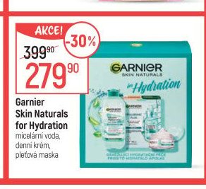 Garnier Skin Naturals for Hydration micelární voda, denní krém, pleťová maska